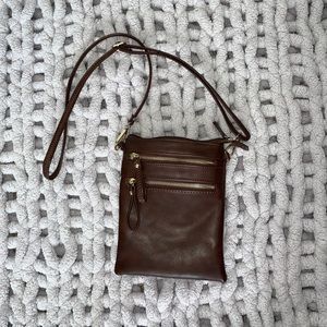 Brown crossbody bag